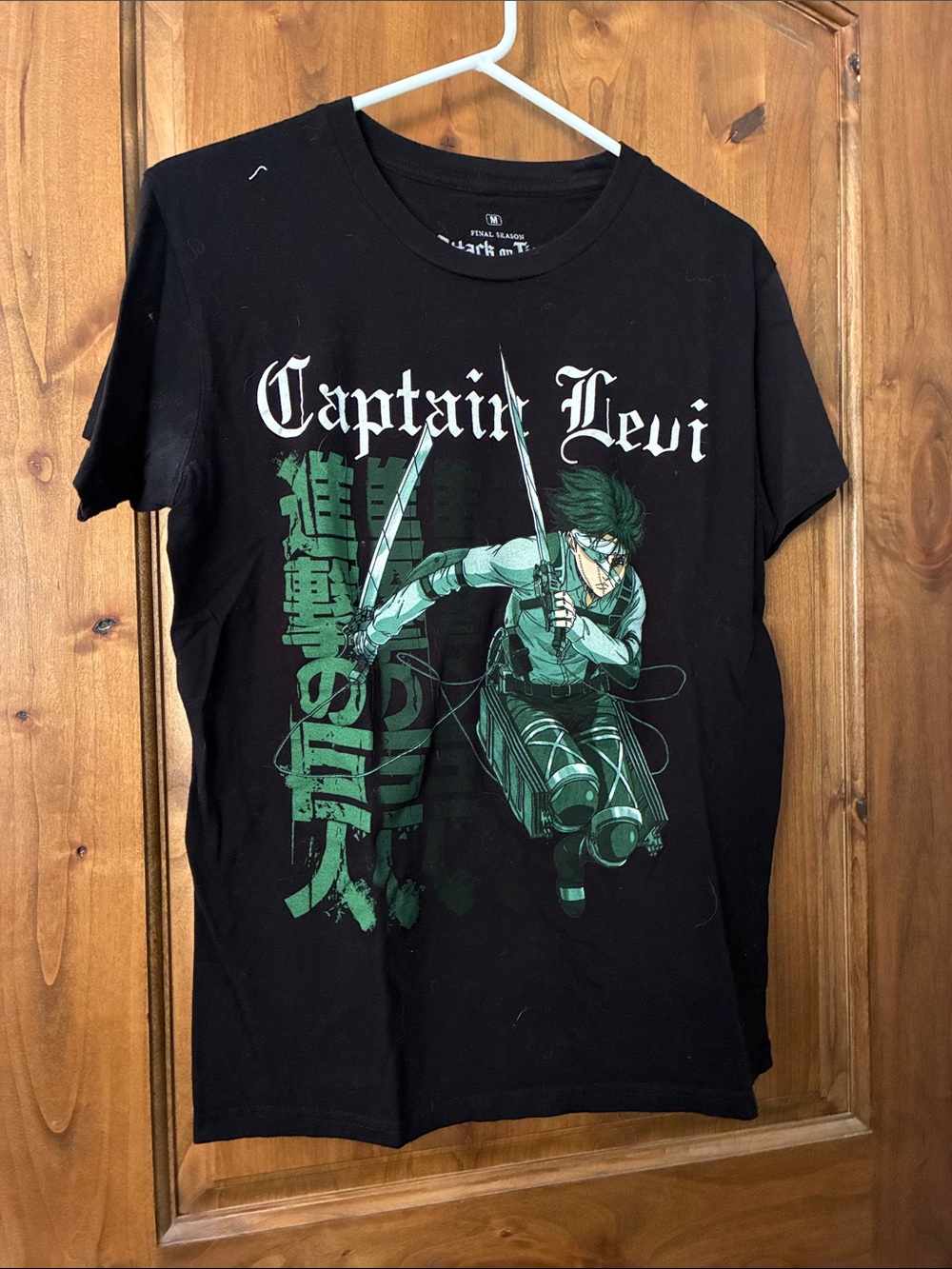 Captain Levi Graphic Tee - Black & Green